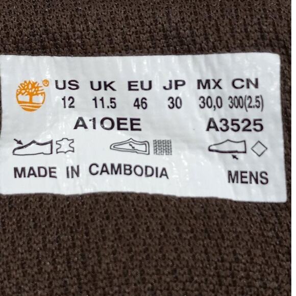 Men's Sz 12 TIMBERLAND Graydon Brown Leather Sneaker Boot Excellent Condition - Picture 13 of 13